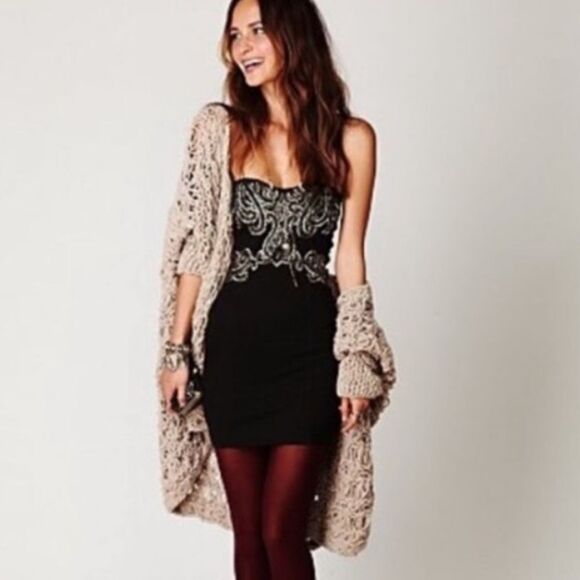 Beaded Free People Strapless Delhi Tube Dress - Picture 12 of 12
